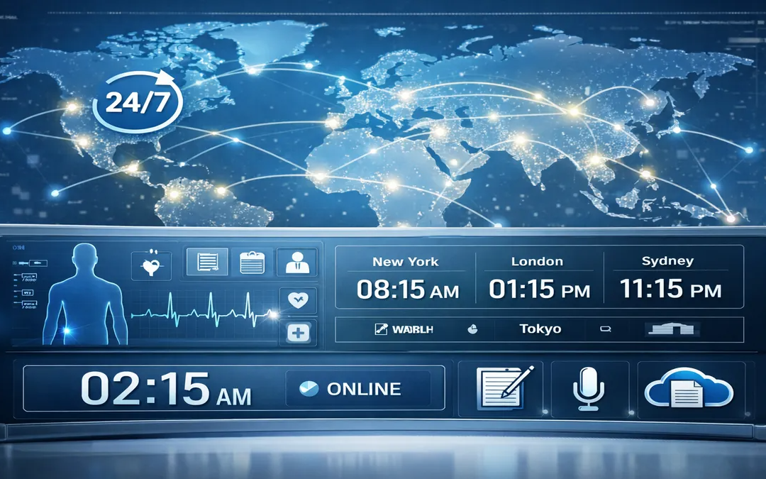 24/7 virtual scribe services providing round-the-clock documentation support