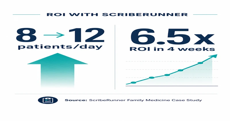 virtual medical scribe roi statistics practice growth