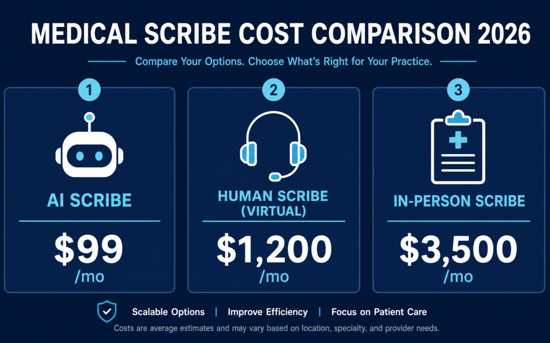 virtual medical scribe pricing comparison 2026