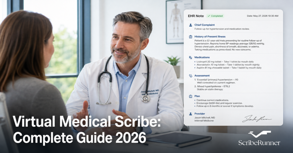Rectangle 18136 virtual medical scribe documenting patient visit in real time