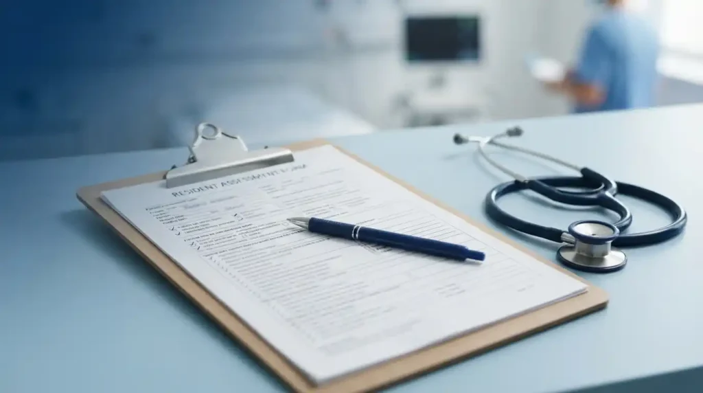 Rectangle 18136 Clinical assessment documentation representing PDPM optimization and MDS accuracy in skilled nursing facilities