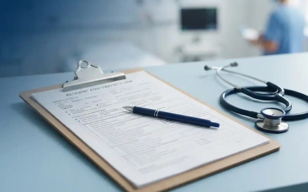 Clinical assessment documentation representing PDPM optimization and MDS accuracy in skilled nursing facilities